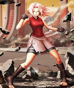 Sakura Haruno Anime paint by numbers