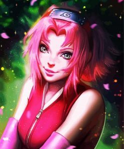 Japanese Sakura Haruno paint by numbers