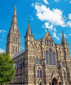 Salisbury Cathedral Building paint by numbers