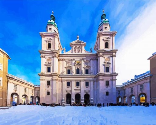 Salzburg Cathedral paint by numbers