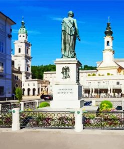 Mozart Monument paint by numbers