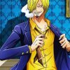 Smoking Sanji Vinsmoke paint by numbers