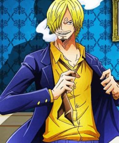 Smoking Sanji Vinsmoke paint by numbers