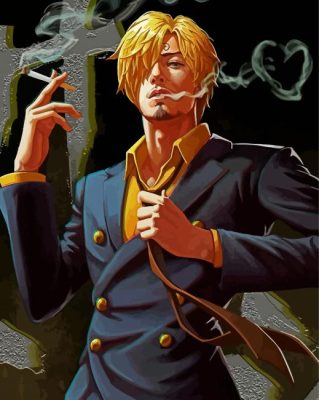 Sanji Vinsmoke Anime paint by numbers