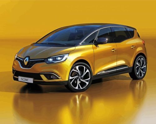 Renault Scenic Car paint by numbers