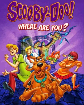 Scooby Doo Where Are You Poster paint by numbers