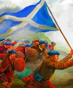 Scottish War Art paint by numbers