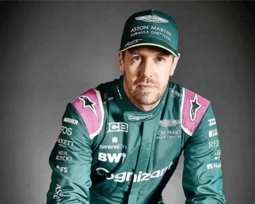 Sebastian Vettel Driver paint by numbers