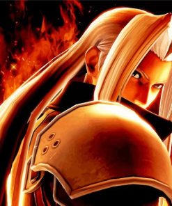 Sephiroth Game Character paint byb numbers