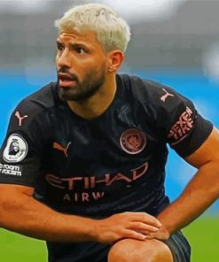 Professional Player Sergio Agüero paint by numbers