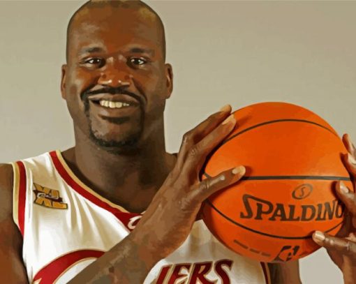 Shaquille O'Neal Player paint by numbers