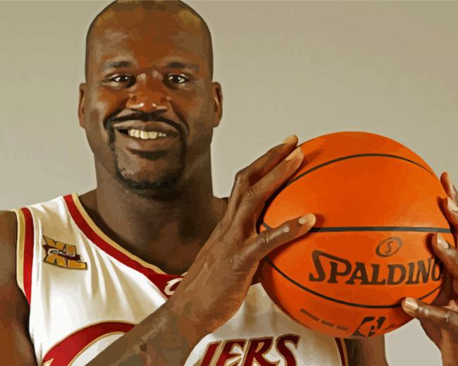 Shaquille O'Neal Player paint by numbers
