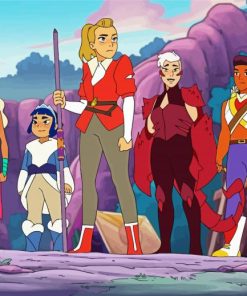 She Ra And Princesses Of Power Animation paint by numbers