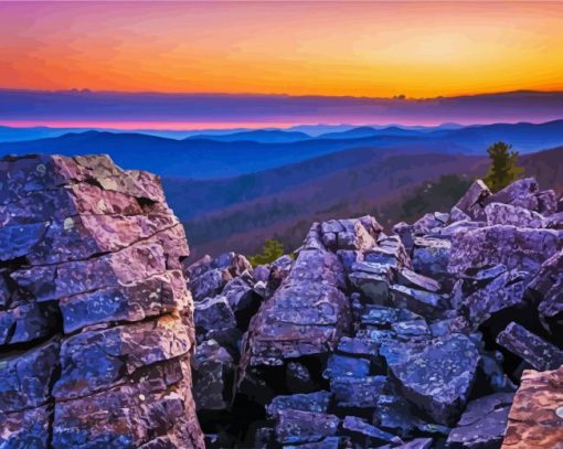 Shenandoah At Sunset paint by numbers