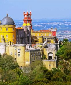 Park And National Palace Of Pena paint by numbers