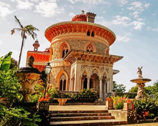 Park And Palace Of Monserrate paint by numbers