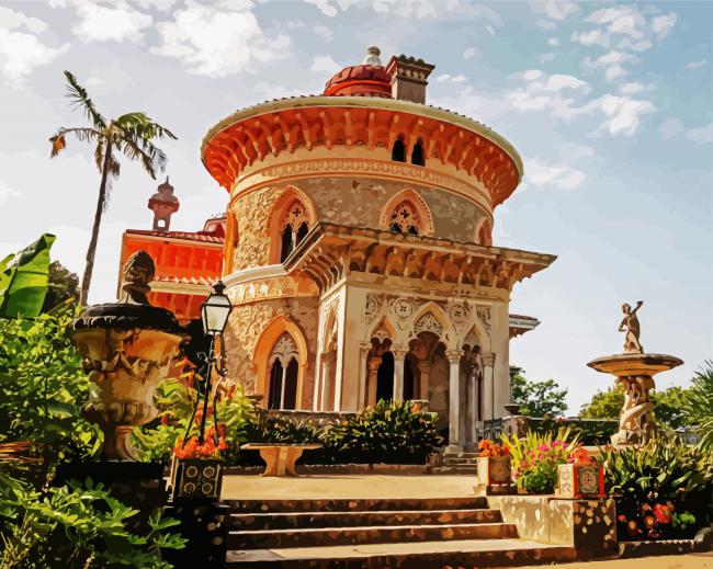 Park And Palace Of Monserrate paint by numbers