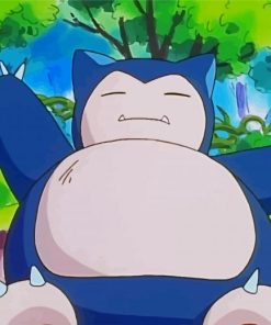 Snorlax Pokemon Character paint byb numbers