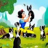 Snow White And The Seven Dwarfs Boston Terriers paint by numbers