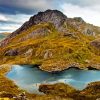 Beautiful Snowdonia National Park Landscape paint by numbers