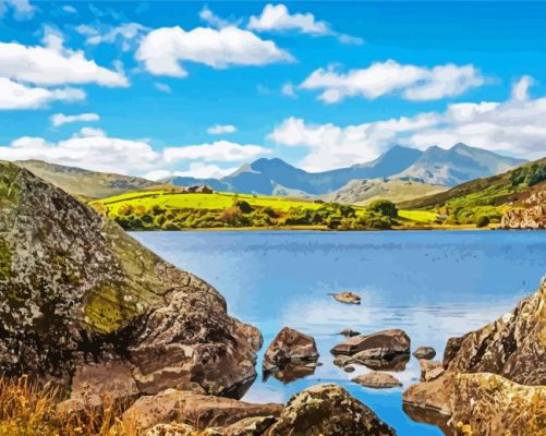 Snowdonia National Park paint by numbers