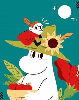 Moominmamma And Snufkin paint by numbers