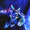 Voltron Robot In Space paint by numbers