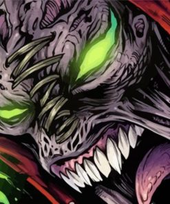 Spawn Close Up Face paint by numbers