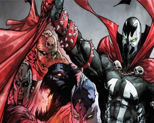 Spawn Supervillain Character paint by numbers