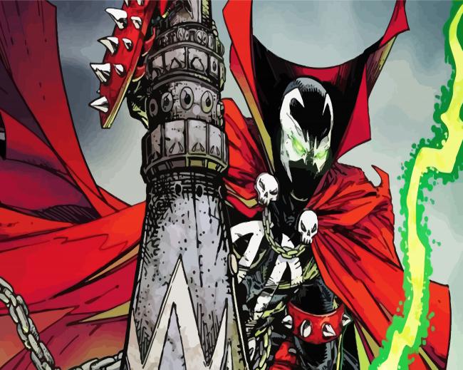 Spawn Fictional Character paint by numbers