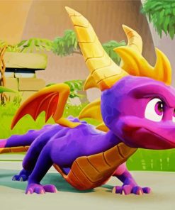 Spyro The Dragon Game paint by numbers