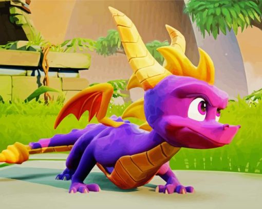 Spyro The Dragon Game paint by numbers