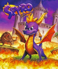 Spyro The Dragon paint by numbers