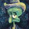 Squidward Art paint by numbers