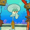 Squidward Character paint by numbers