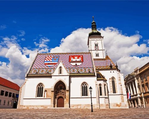 Aesthetic Saint Mark's Church paint by numbers