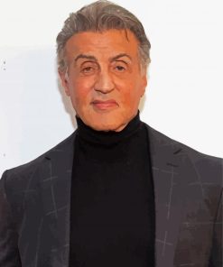 The American Actor Sylvester Stallone paint by numbers