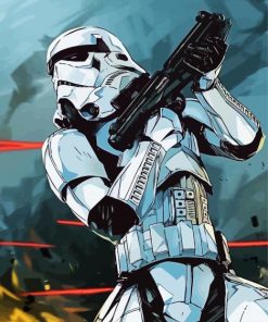 Stormtrooper Character paint by numbers