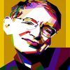 Stephen Hawking Pop Art paint by numbers