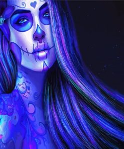 Sugar Skull Day Of The Dead paint by numbers