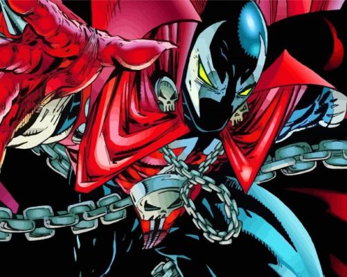 Supervillain Spawn paint by numbers