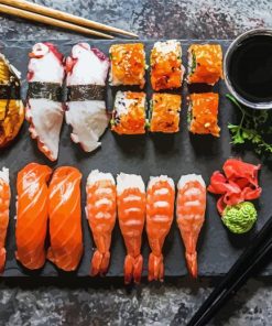 Delicious Sushi Meal paint byh numbers