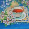 Teacup And Flowers paint by numbers