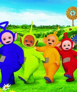 Teletubbies Animation Characters paint by numbers