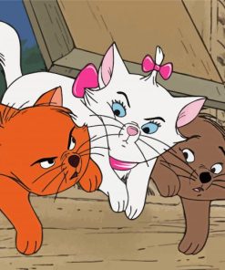 The Aristocats Cats Characters paint by numbers