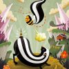 The Bee And Skunk paint by numbers