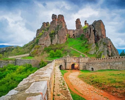 The Belogradchik Fortress paint by numbers