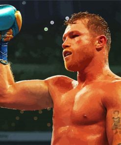 Canelo Álvarez paint by numbers