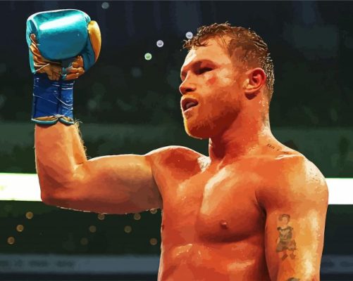 Canelo Álvarez paint by numbers