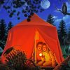 The Campout At Night paint by numbers